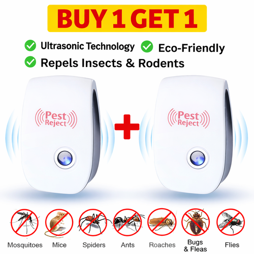Ultrasonic Pest Repeller for Mosquito, Cockroaches, etc Buy 1 Get 1 FREE